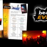 Beatvisual Events : Logo, charte, plaquette, carte de visite, site internet, affiches, photos, Jokercolor